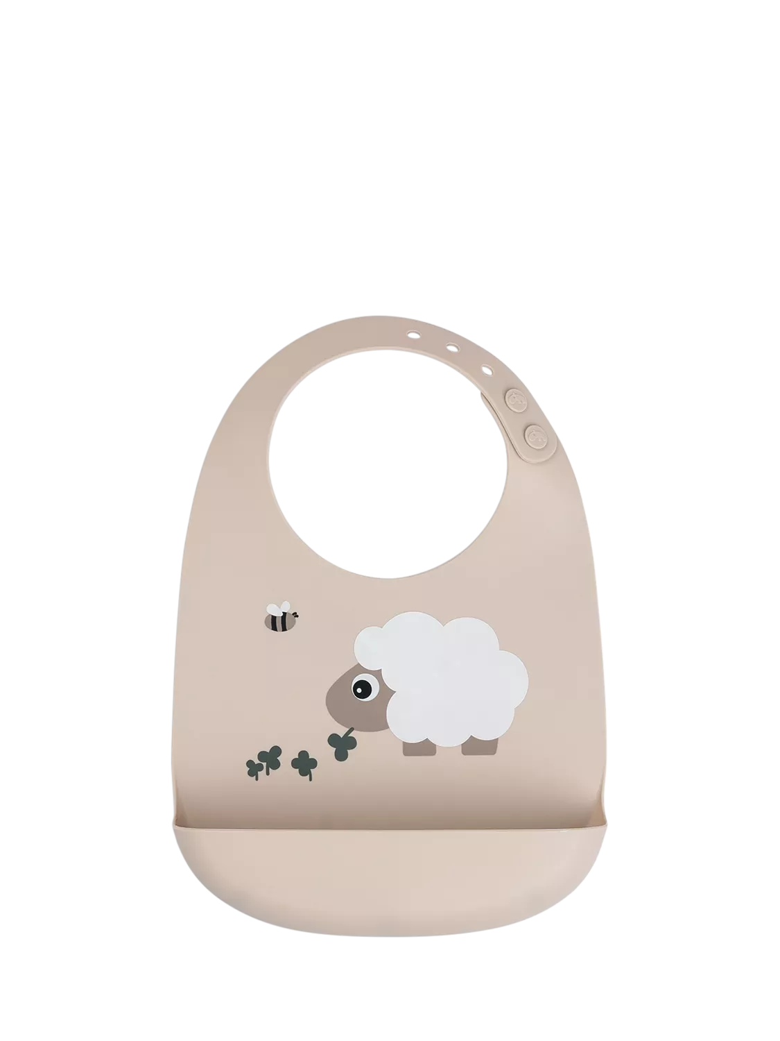 Done by Deer silicone bib with pocket and adjustable neck - British product