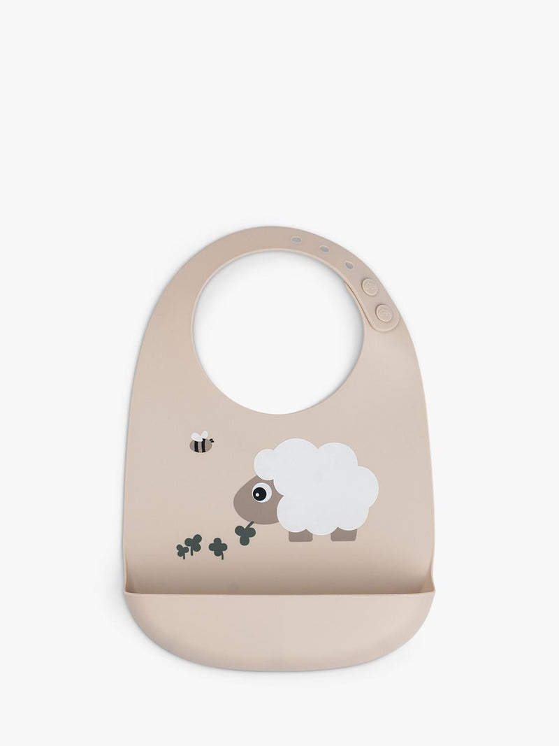 Done by Deer silicone bib with pocket and adjustable neck - British product