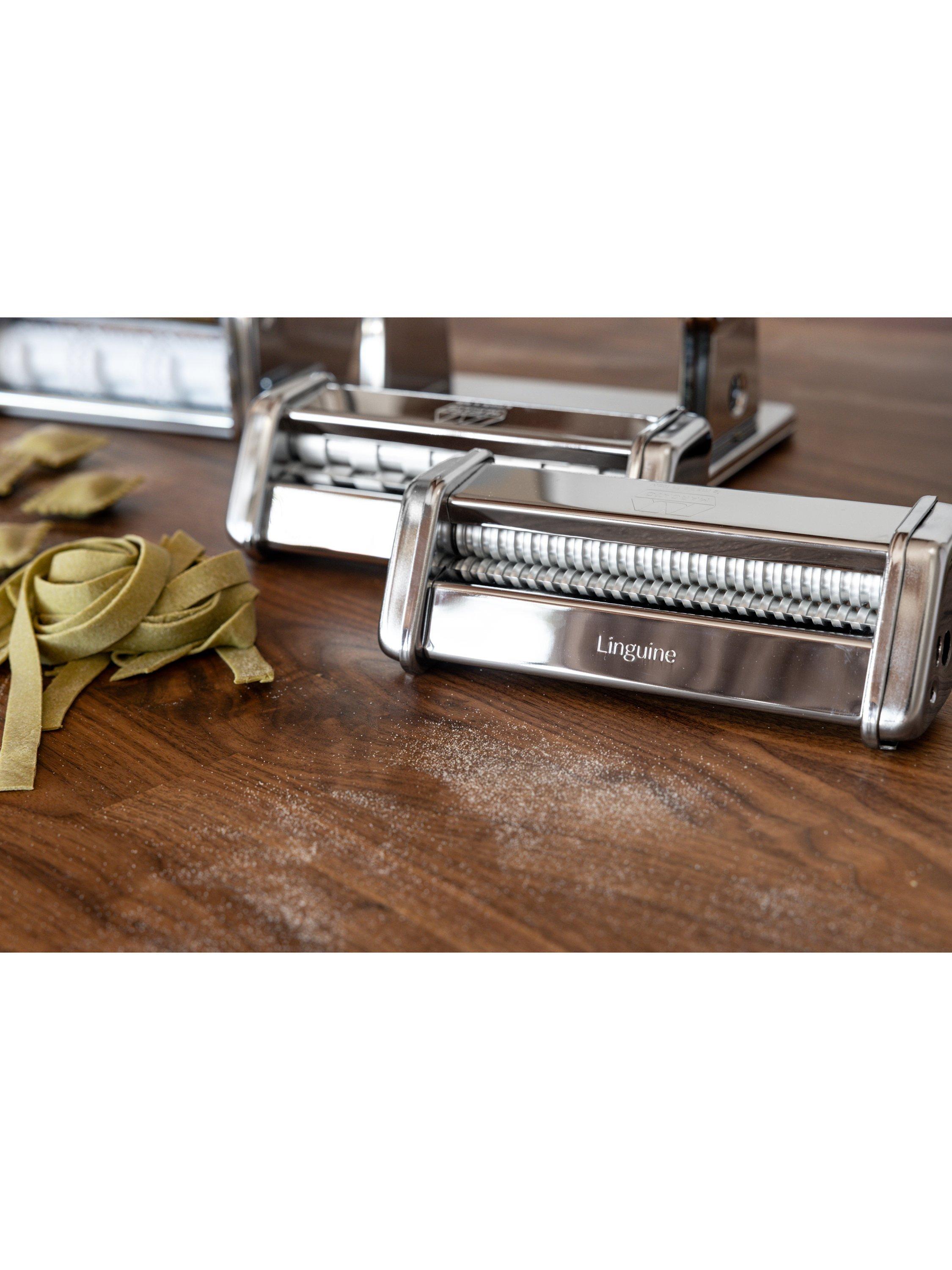 Marcato Atlas Plus pasta machine multi-pasta gift set silver - British product