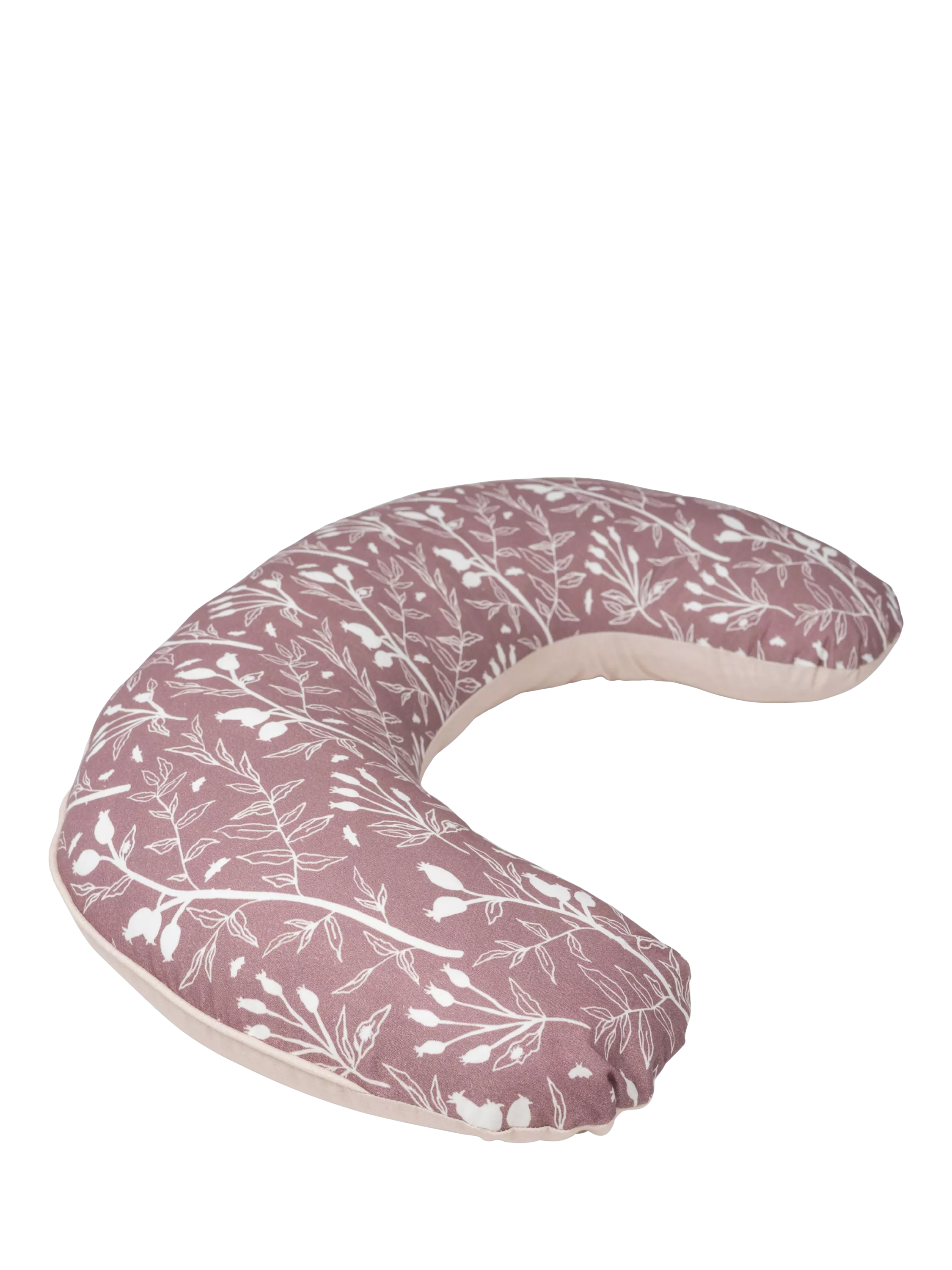 BellaMoon Mini-Moon nursing pillow in rosehip, imported from the UK