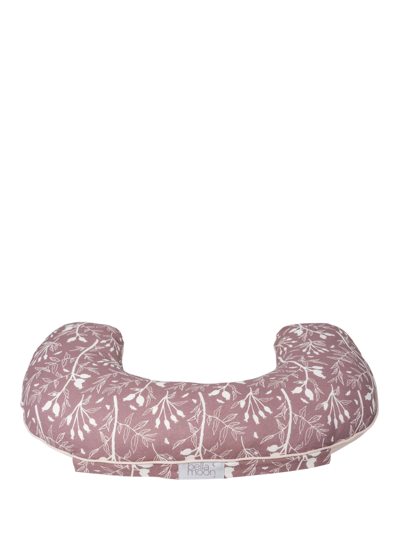 BellaMoon Mini-Moon nursing pillow in rosehip, imported from the UK