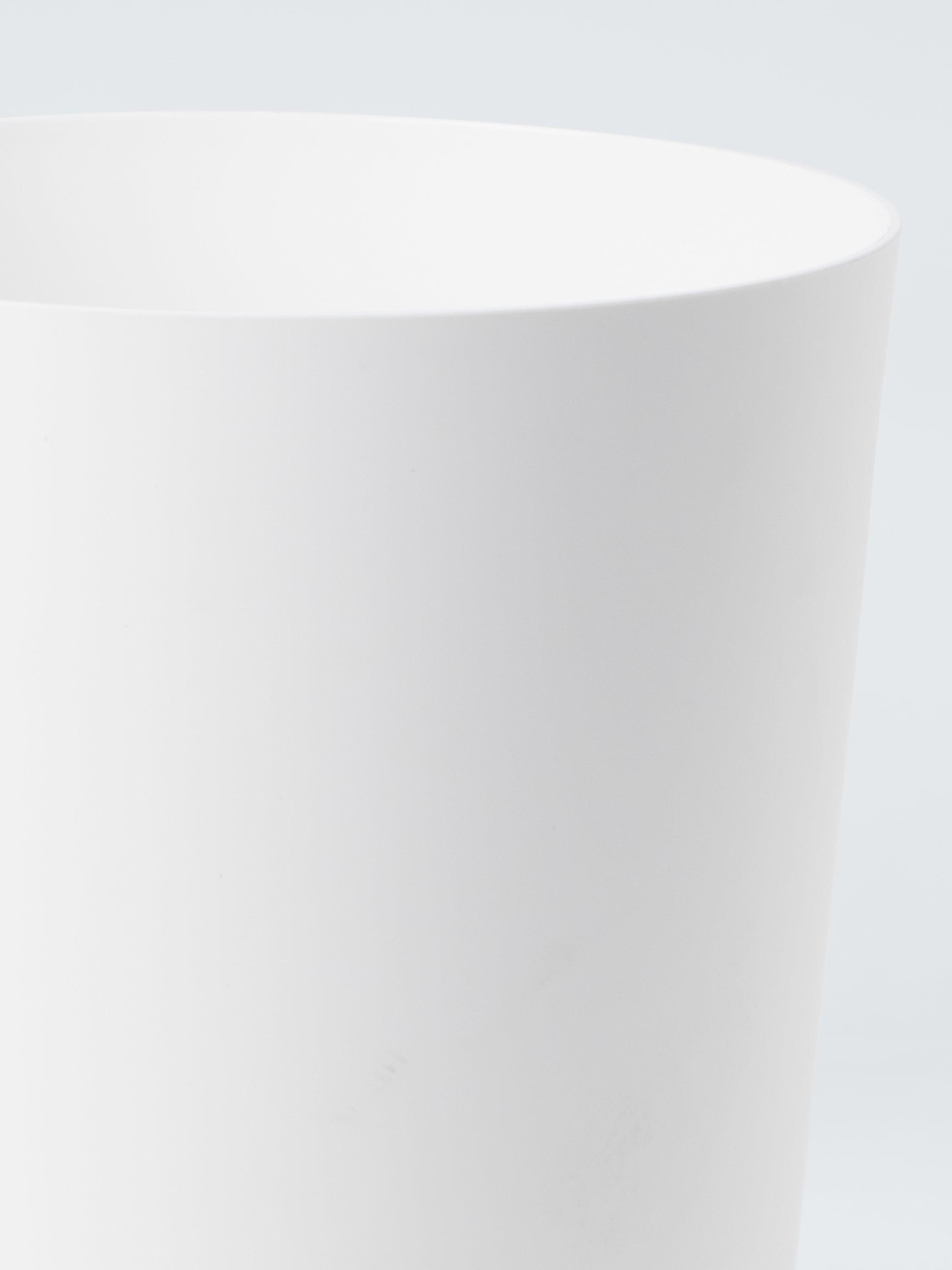 John Lewis Soft Touch swing top bin 5.5L white - British product