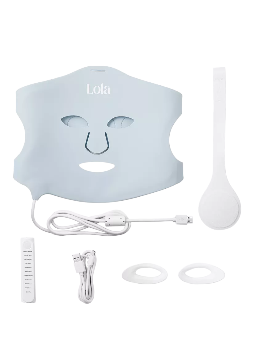 Lola SuperGlow LED light therapy face mask Blue - British product