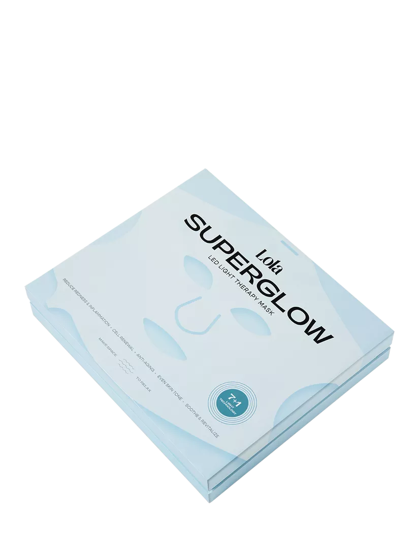 Lola SuperGlow LED light therapy face mask Blue - British product