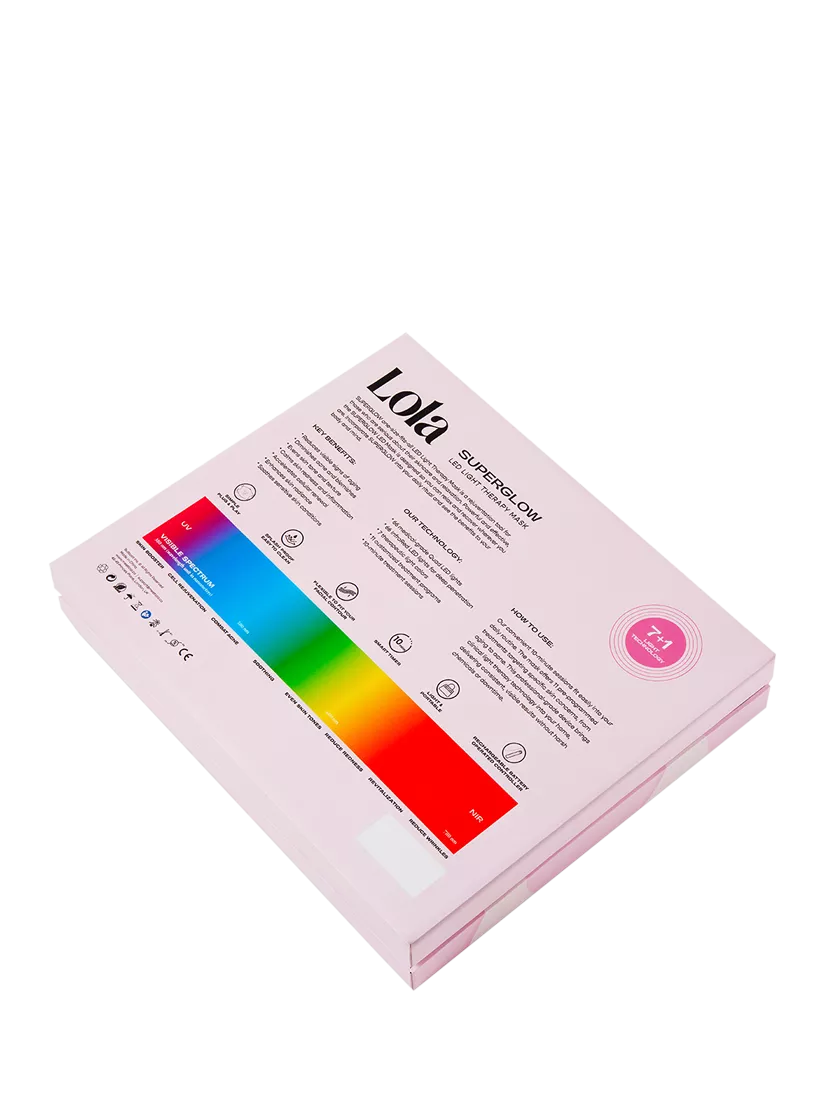 Lola SuperGlow LED face mask pink - British product