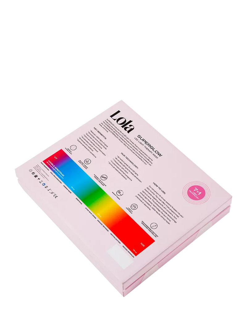 Lola SuperGlow LED face mask pink - British product