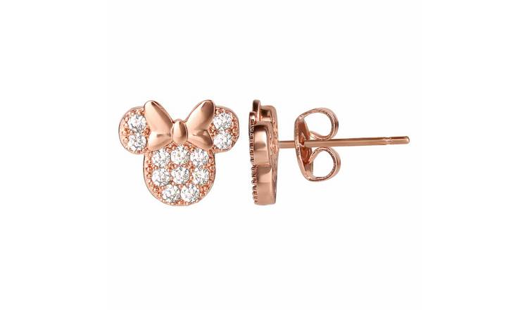 Disney Minnie Mouse rose gold earrings 10mm - British product