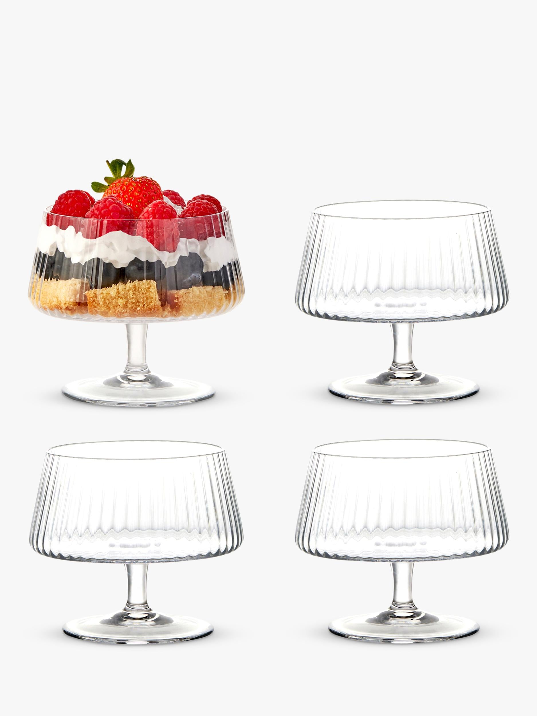 Anton Studio Designs Empire glass trifle bowls set of 4 (British brand)