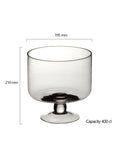 Artland glass trifle bowl 19.5cm clear (British brand)