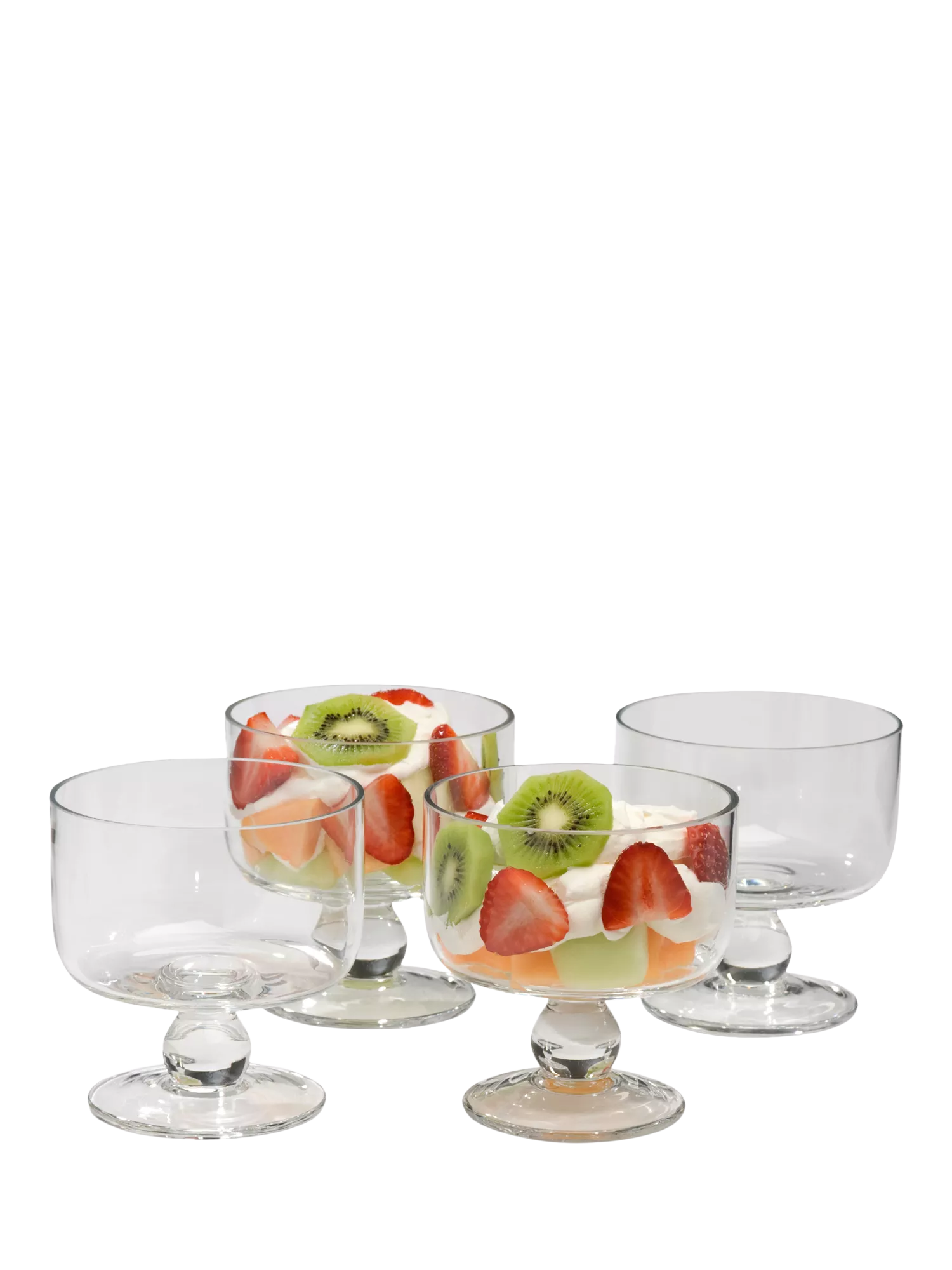Artland glass dessert coupe bowls set of 4, imported from the UK