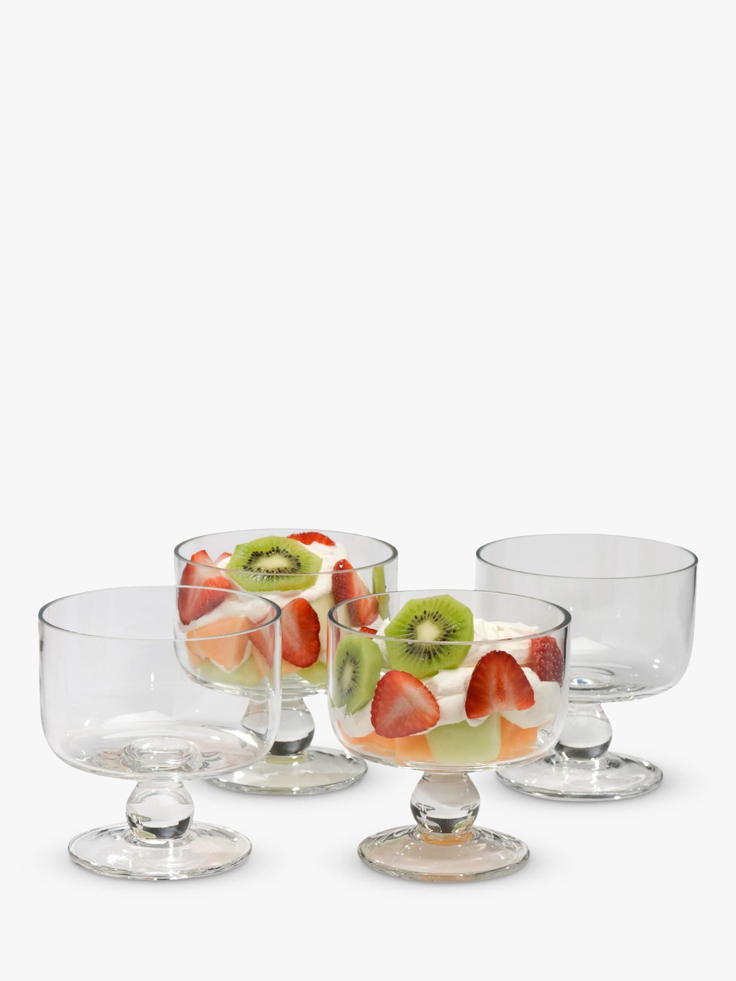 Artland glass dessert coupe bowls set of 4, imported from the UK