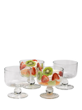 Artland glass dessert coupe bowls set of 4, imported from the UK