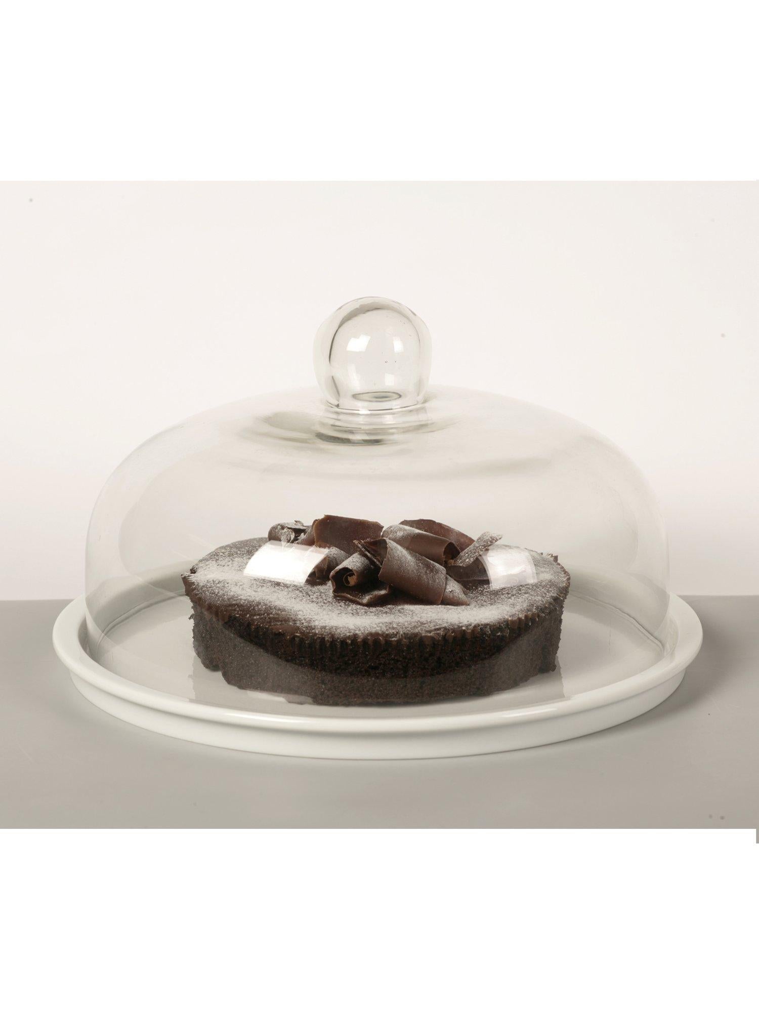 BIA cake plate with glass dome 28.5cm, UK version