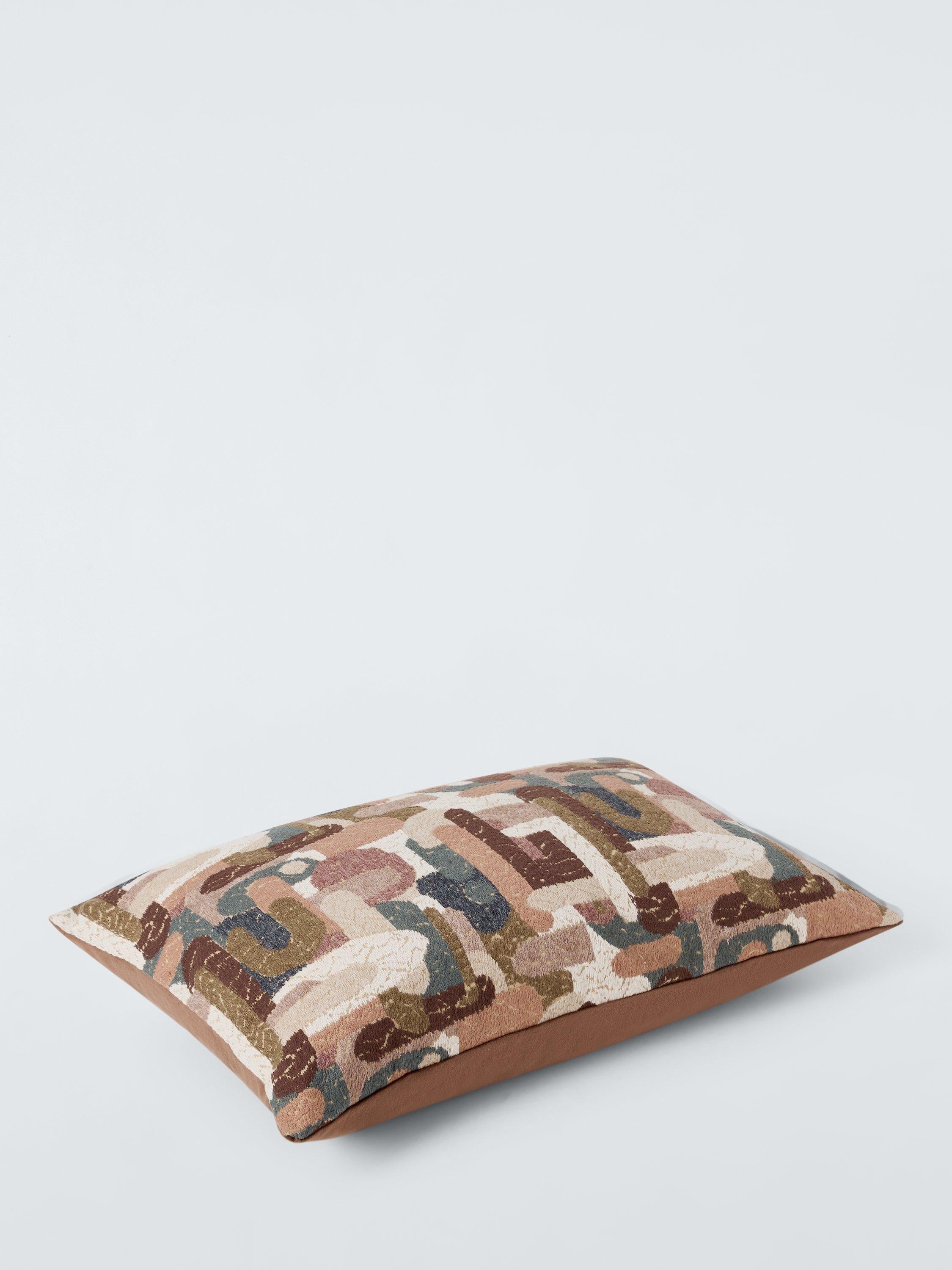 John Lewis abstract embroidered cushion, multi colour, UK version