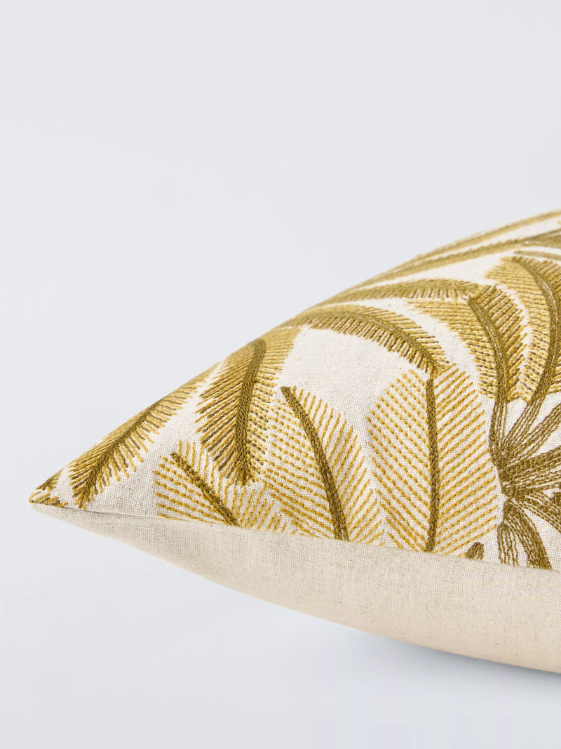 John Lewis ochre palm cushion 45x45cm (British brand)