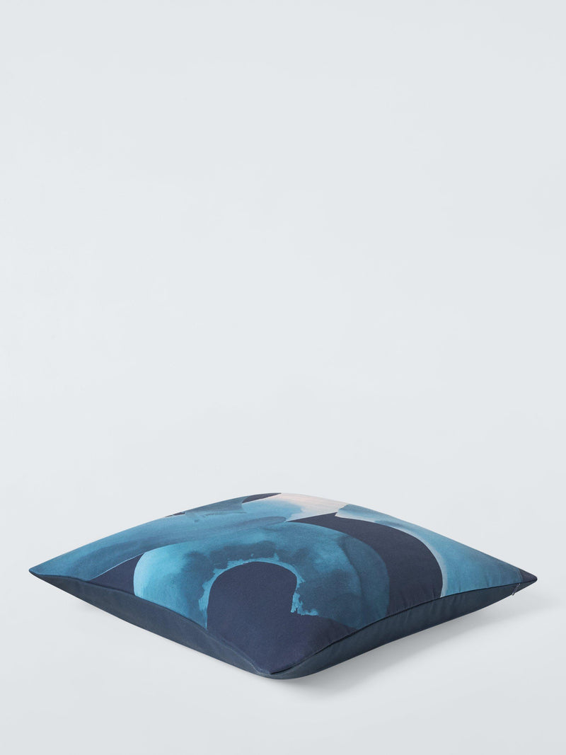 John Lewis brushstroke cushion in navy (British brand)
