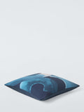 John Lewis brushstroke cushion in navy (British brand)