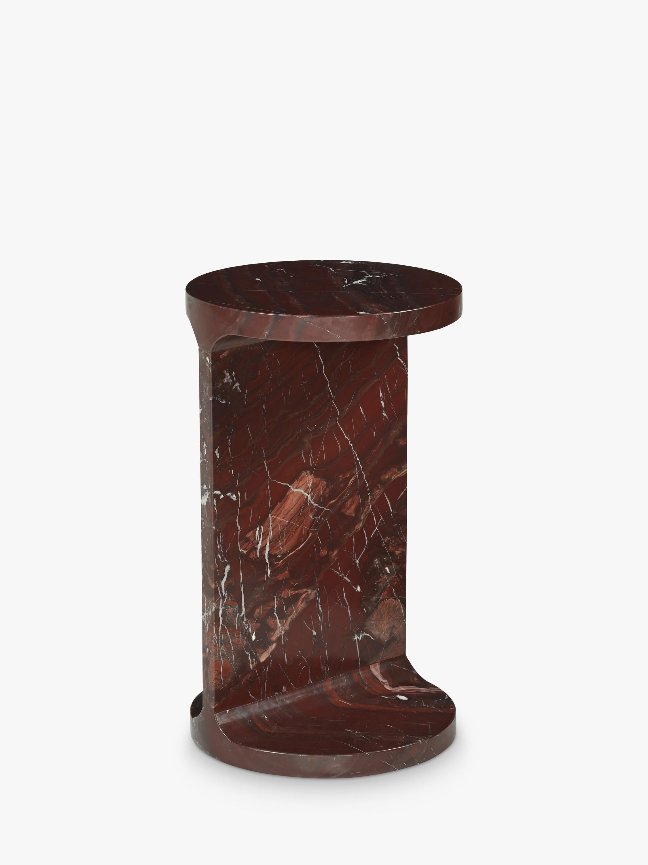John Lewis Libby marble side table natural marble, imported from the UK