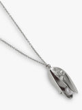 Alex Monroe sterling silver shell and pearl charm necklace, imported from the UK
