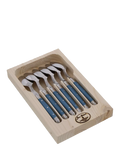 Laguiole teaspoons Arctic Blue set of 6, imported from the UK