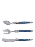 Laguiole children's cutlery set Arctic Blue 3 piece, UK version