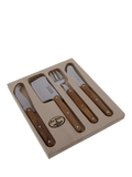 Laguiole cheese knife gift set 4 piece olive wood - British product