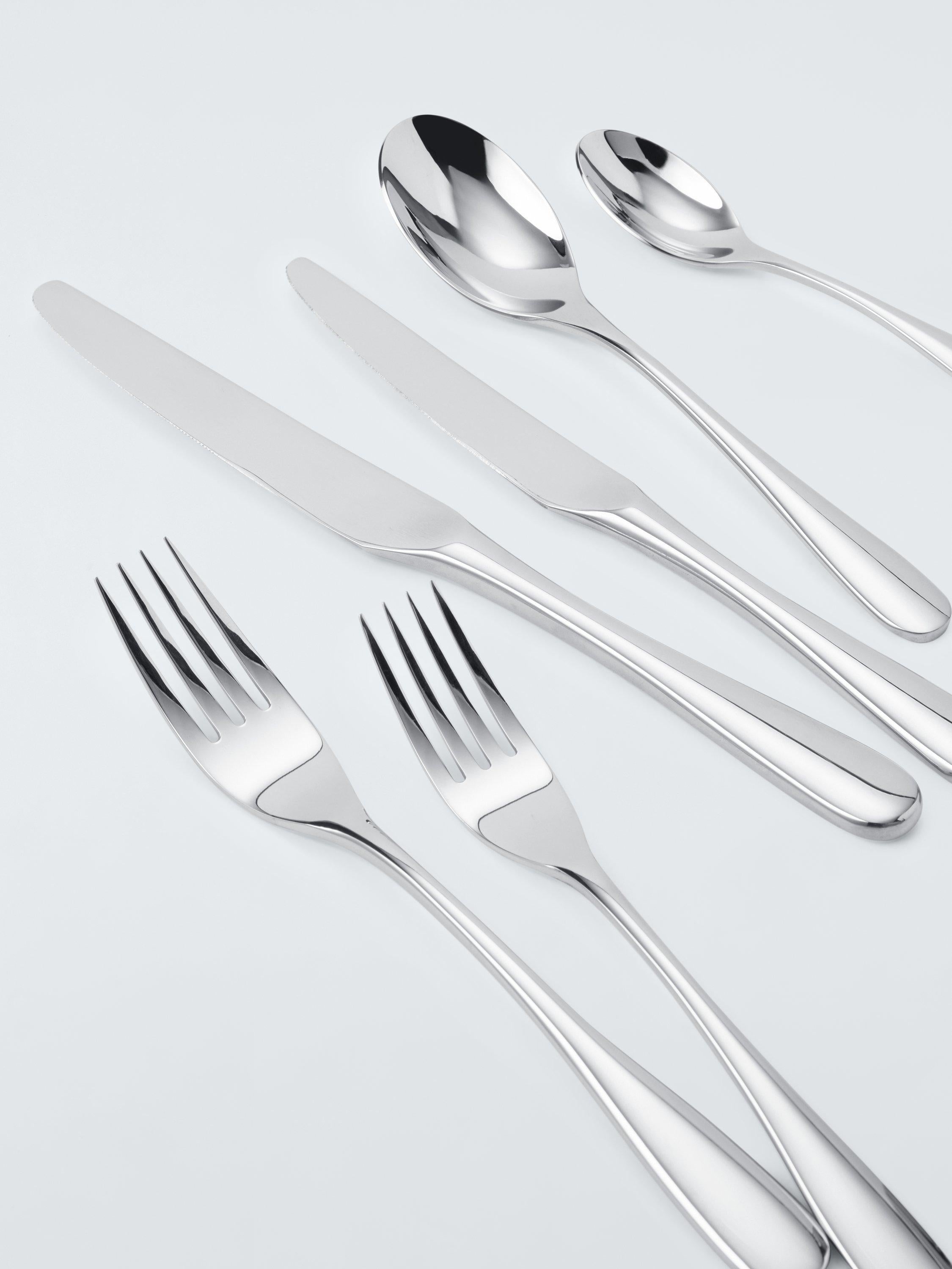 John Lewis Brook stainless steel cutlery set 6 piece (British brand)
