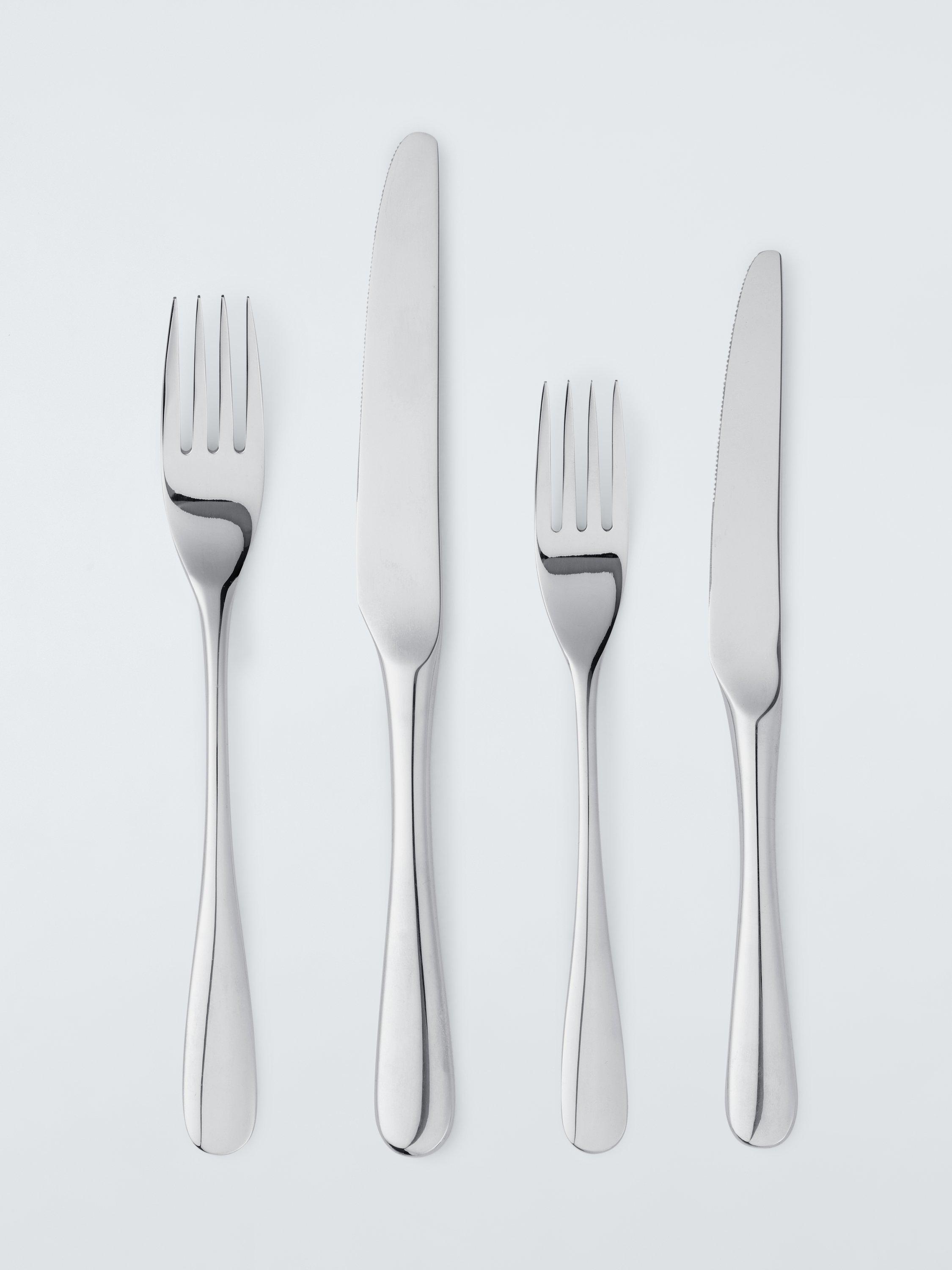 John Lewis Brook stainless steel cutlery set 6 piece (British brand)