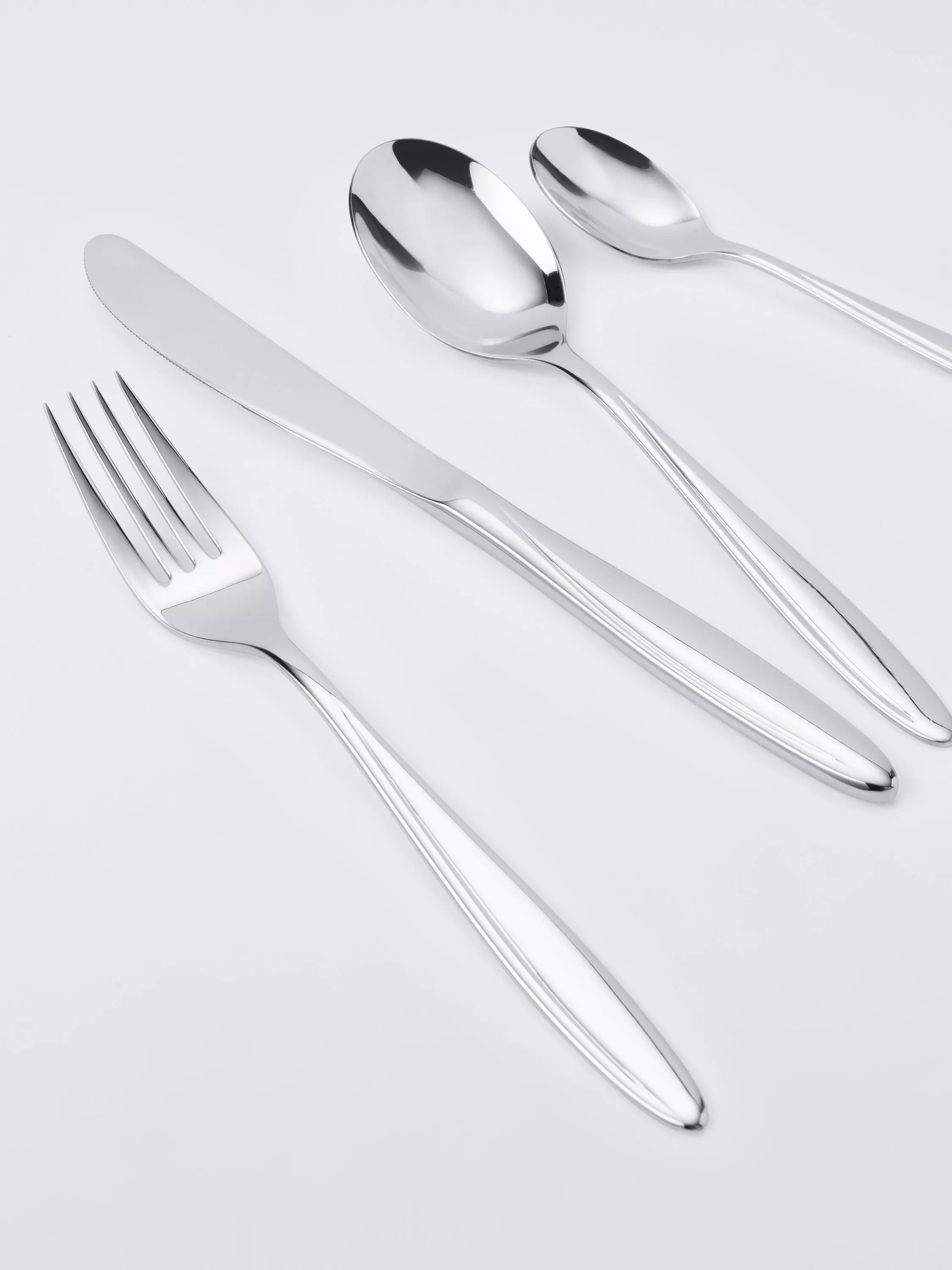 John Lewis Scroll stainless steel cutlery set 4 piece - British product