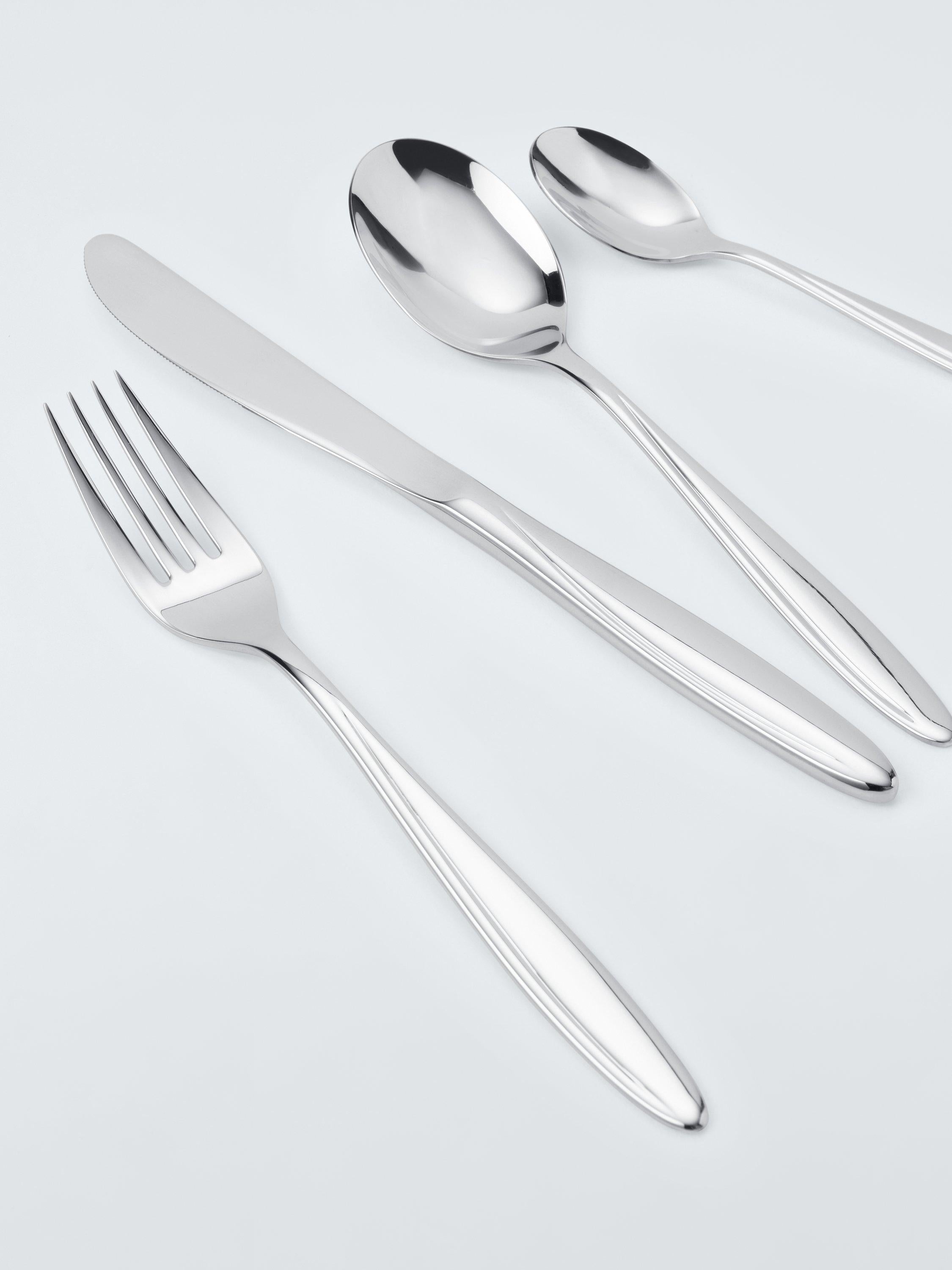 John Lewis Scroll stainless steel cutlery set 4 piece - British product