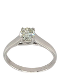 Vintage Fine Jewellery 18ct white gold diamond ring 0.63ct (British brand)