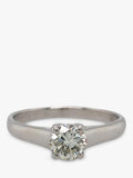 Vintage Fine Jewellery 18ct white gold diamond ring 0.63ct (British brand)