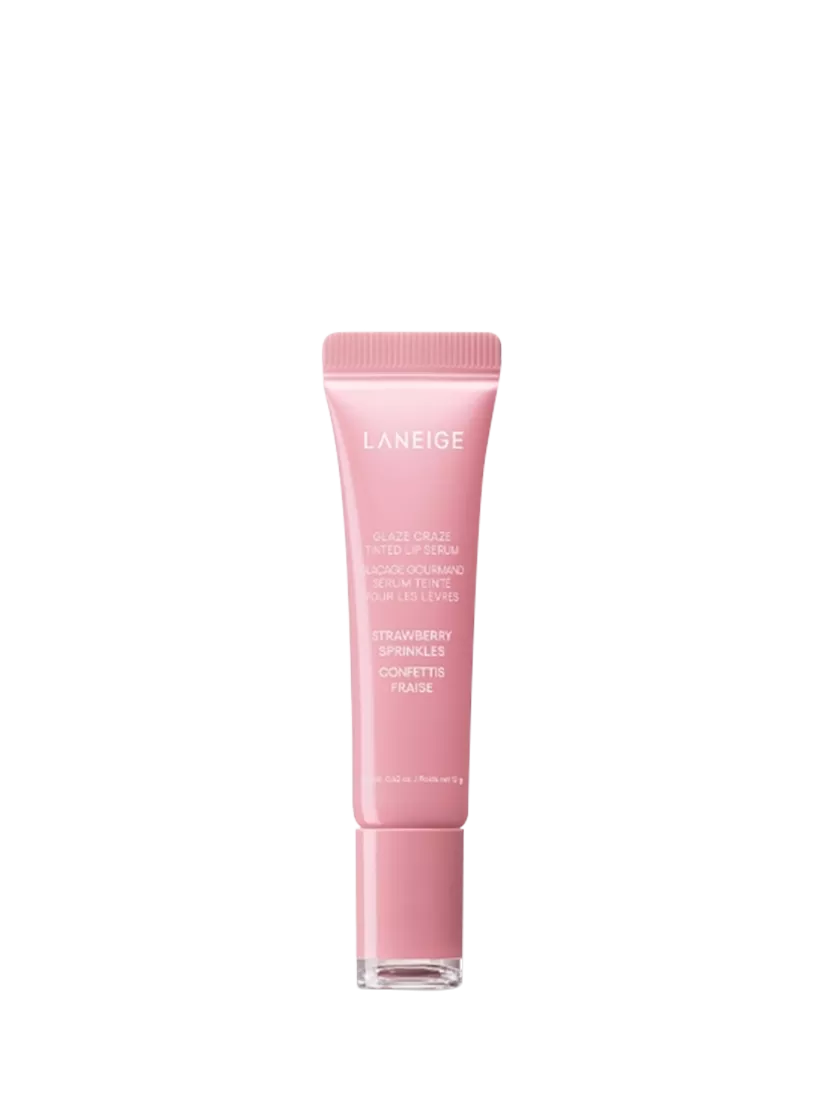 LANEIGE Glaze Craze Tinted Lip Serum, Strawberry Sprinkles