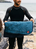 Red Adventure sit mat blue quilted lightweight - British product
