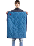 Red Adventure sit mat blue quilted lightweight - British product