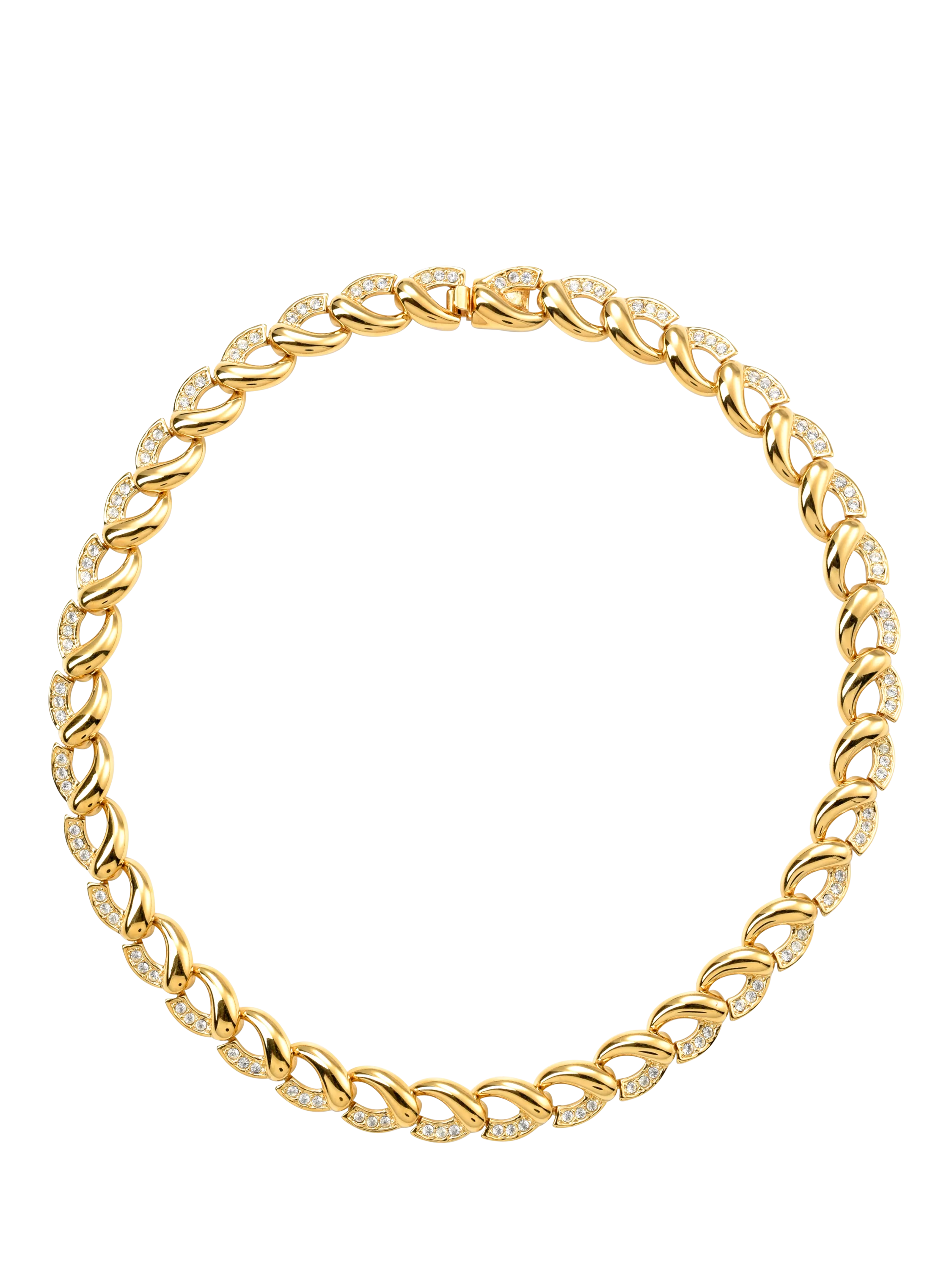 Eclectica vintage Swarovski crystals collar 40cm, imported from the UK