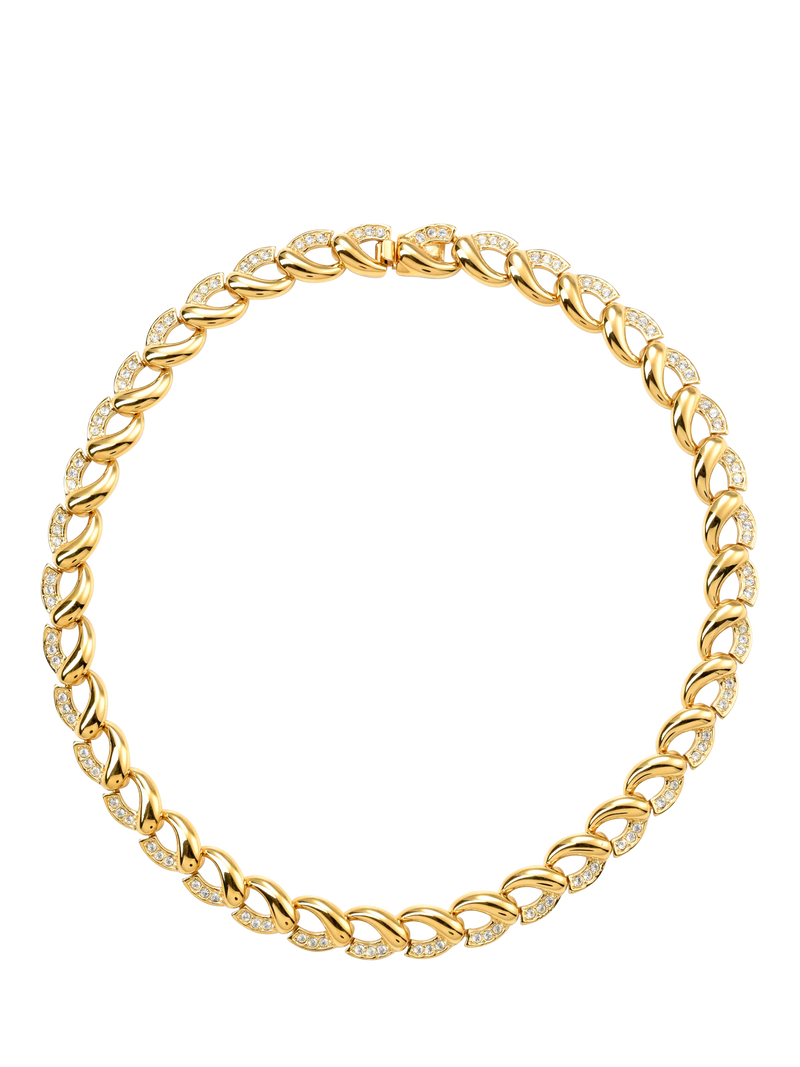 Eclectica vintage Swarovski crystals collar 40cm, imported from the UK