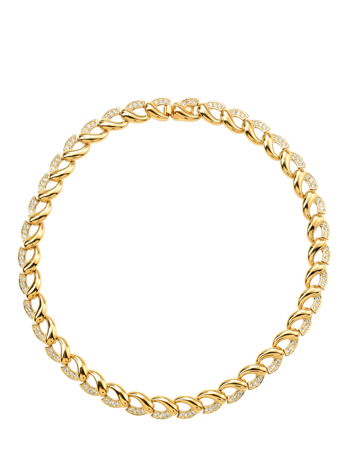 Eclectica vintage Swarovski crystals collar 40cm, imported from the UK