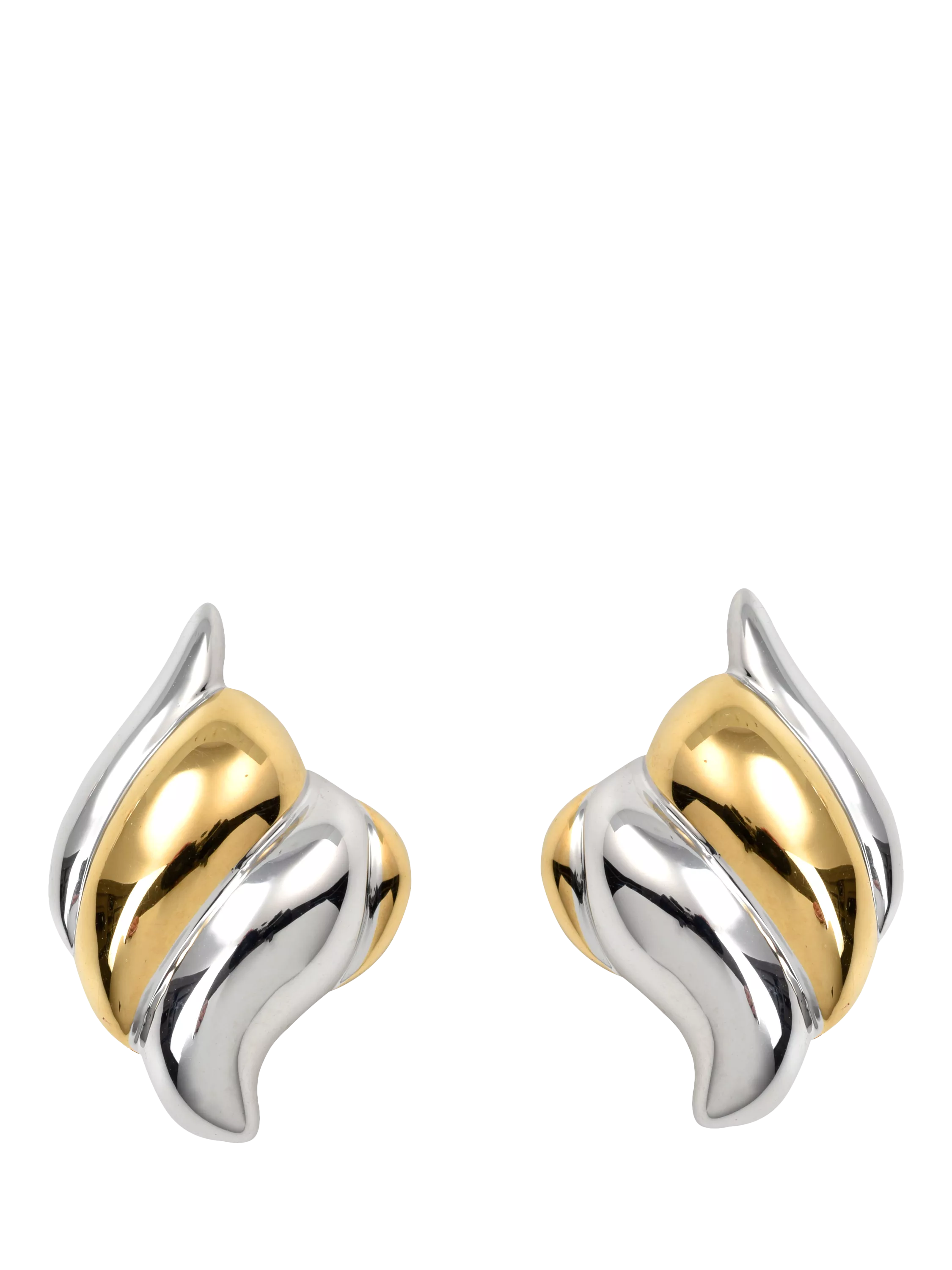 Eclectica gold and rhodium plated ear clips, imported from the UK