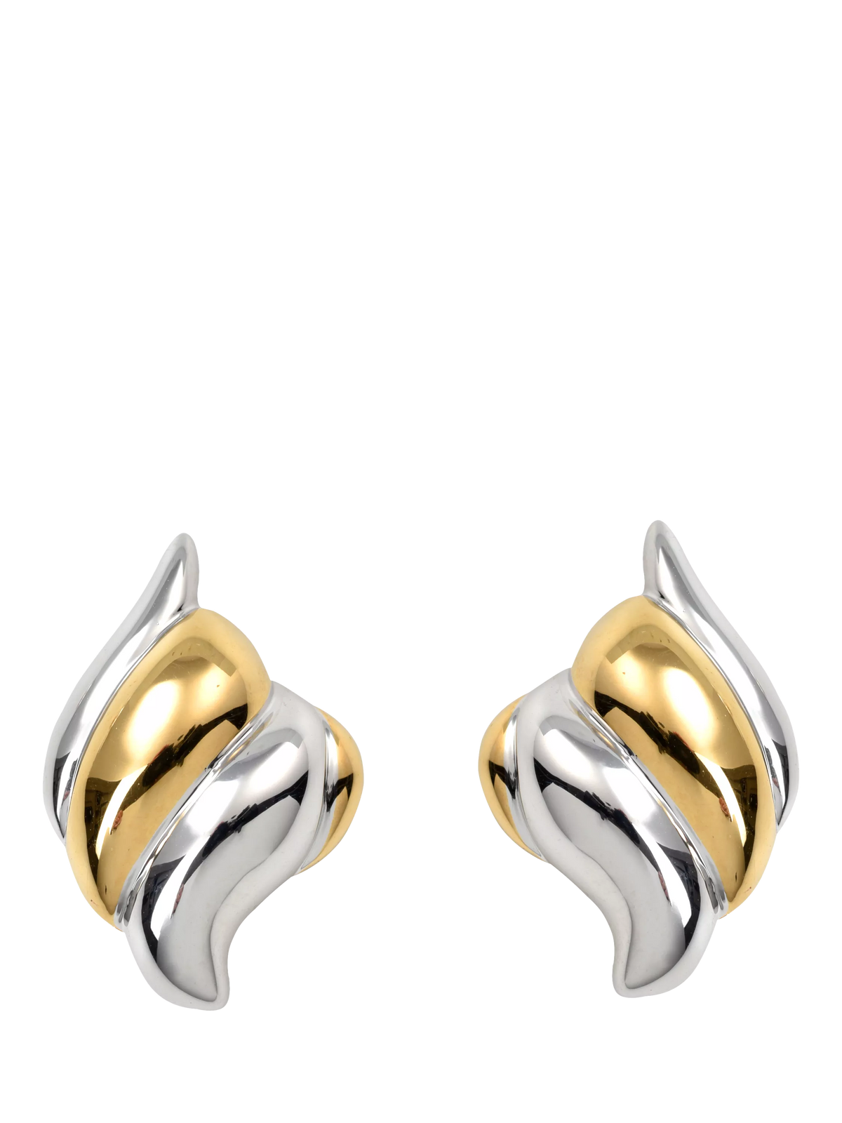 Eclectica gold and rhodium plated ear clips, imported from the UK