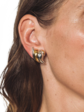 Eclectica gold and rhodium plated ear clips, imported from the UK