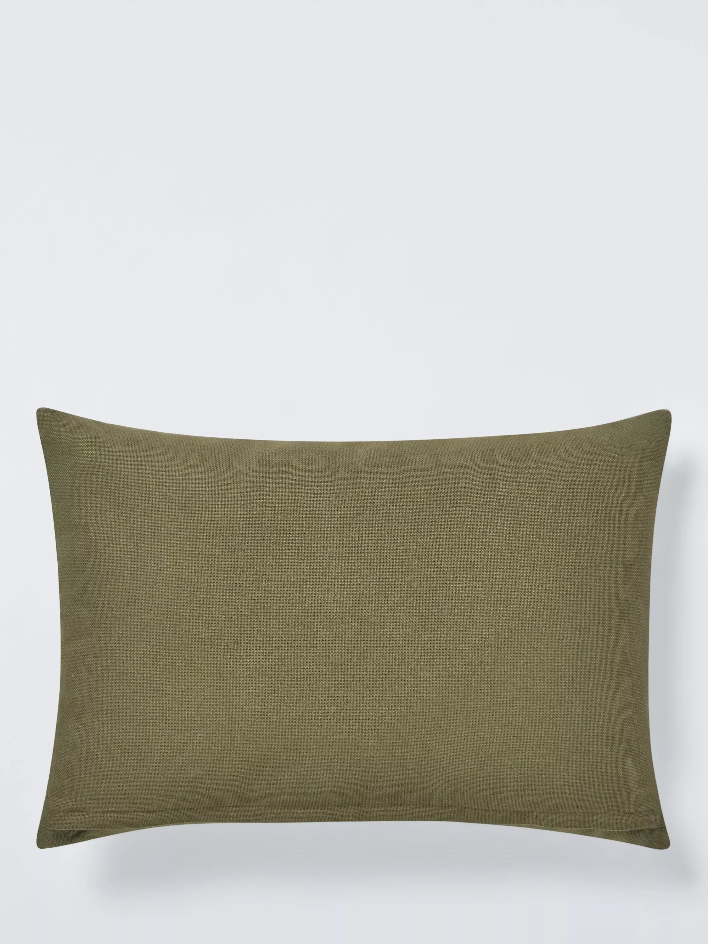 John Lewis Harmony scatter cushion green cotton 40x60cm - British brand