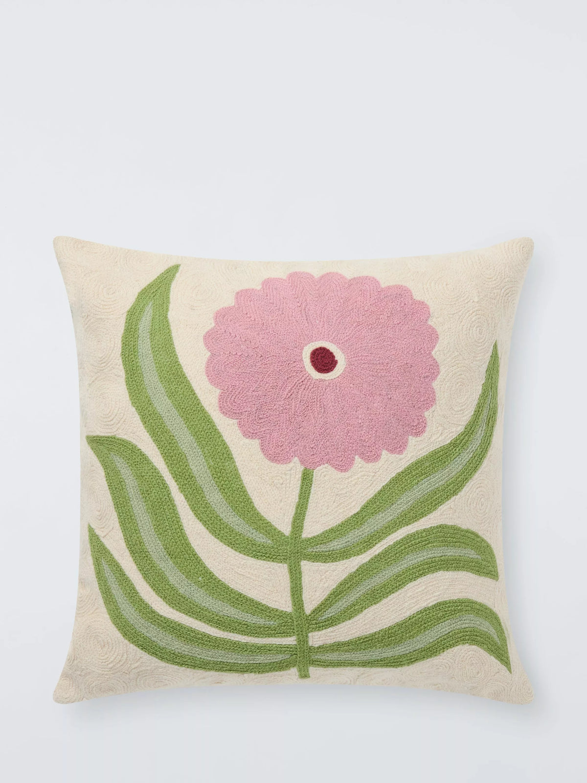 John Lewis Dahlia Cushion chainstitched 45cm (British brand)