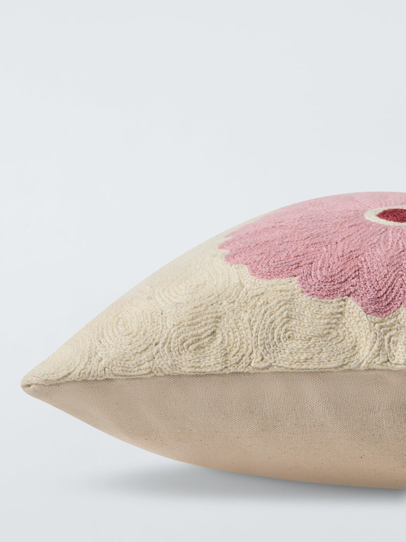 John Lewis Dahlia Cushion chainstitched 45cm (British brand)