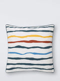 John Lewis wavy stripe cushion multi 50x50cm - British product