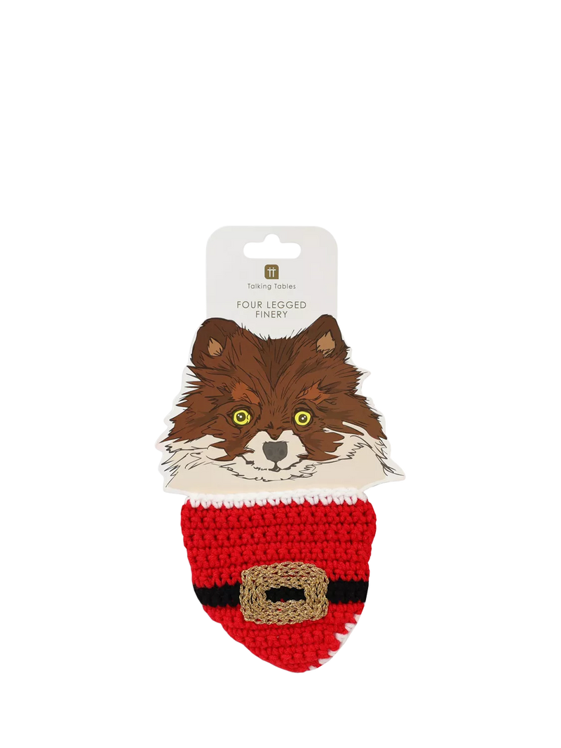 Talking Tables dog bandana Father Christmas, imported from the UK