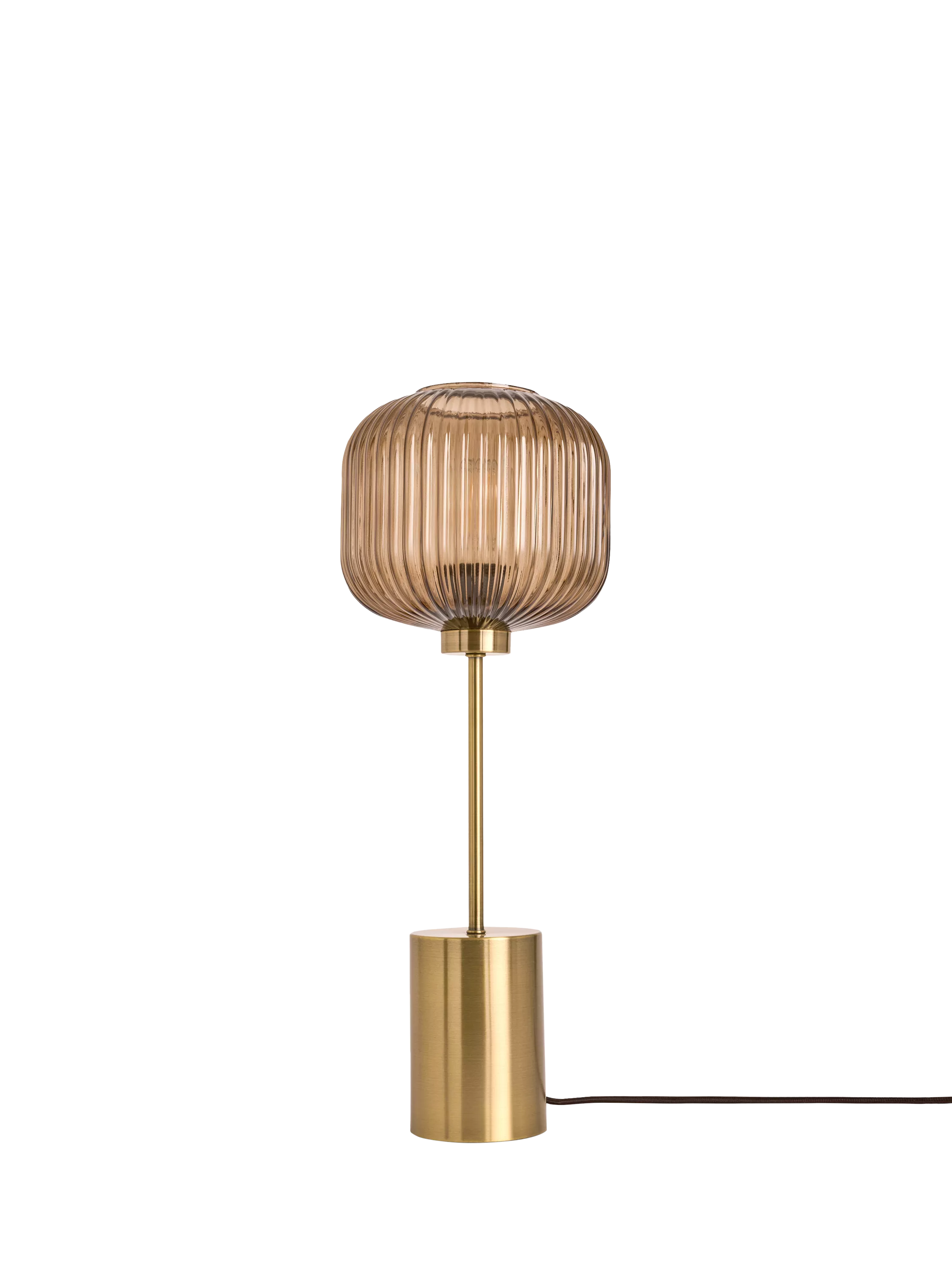 MADE Briz orange textured glass table lamp, imported from the UK