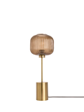 MADE Briz orange textured glass table lamp, imported from the UK
