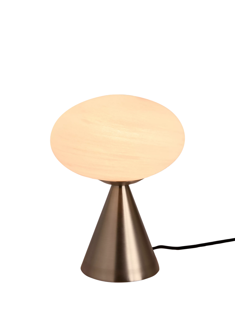 MADE Caleb glass orb table lamp in silver (British brand)