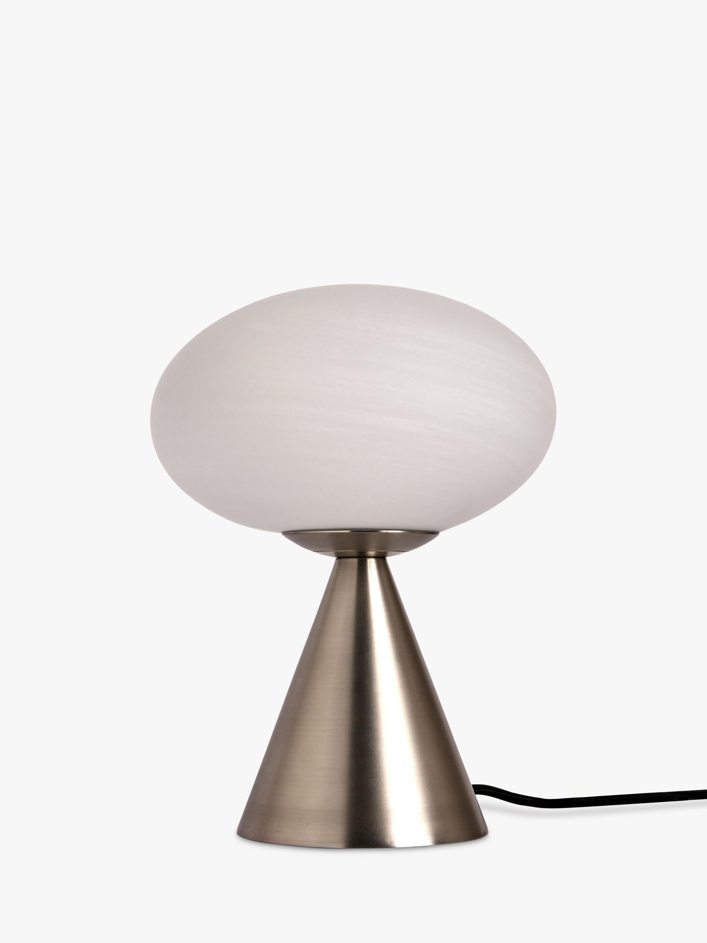 MADE Caleb glass orb table lamp in silver (British brand)